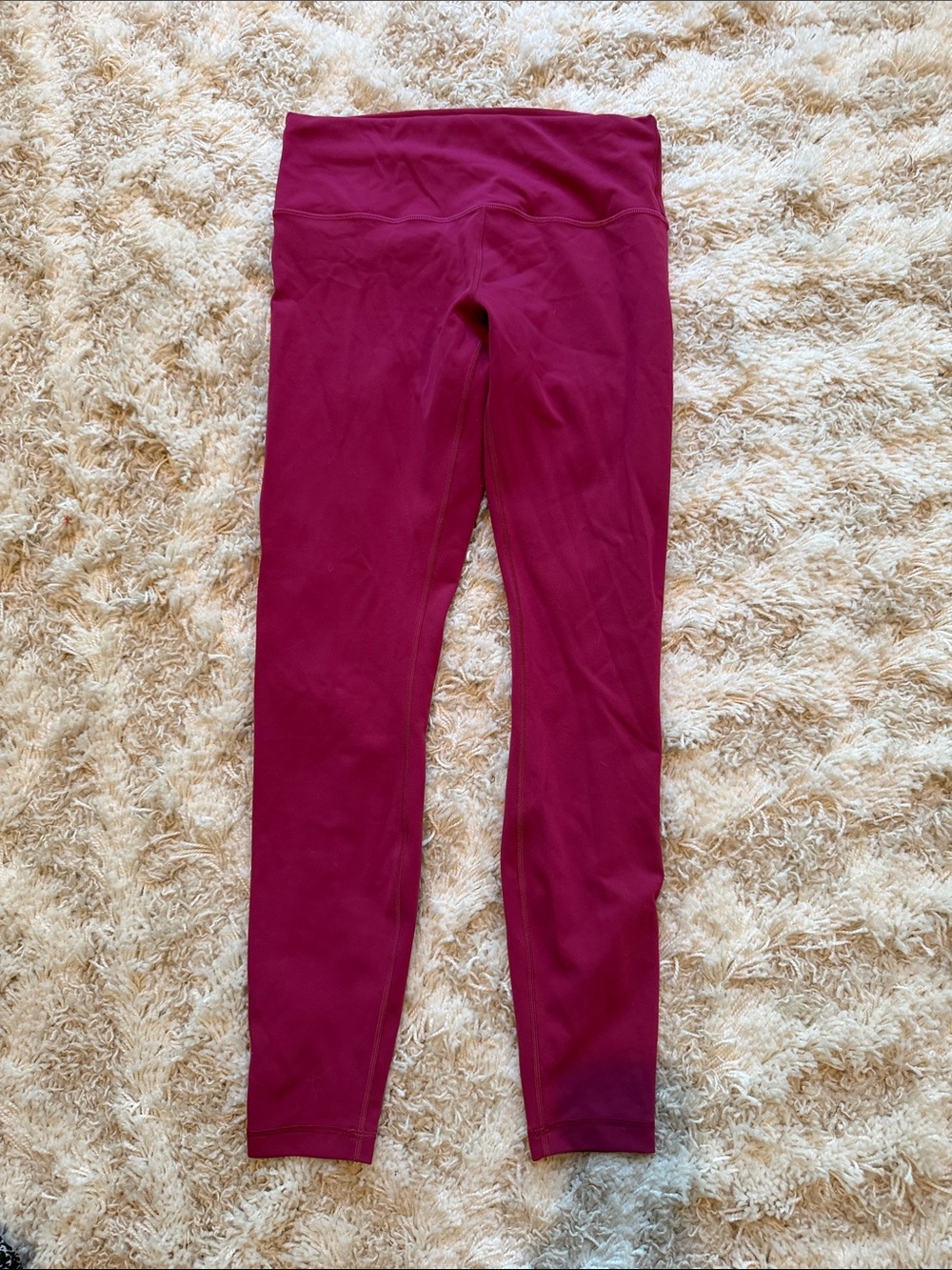 lululemon athletica leggings size 10 pomegranate